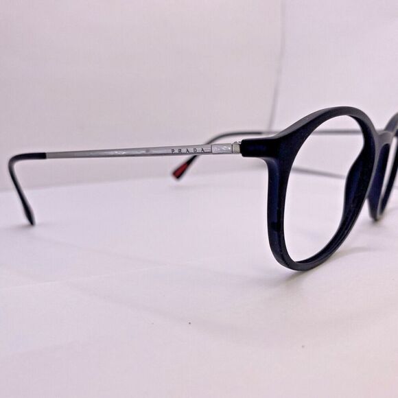 Prada Authentic Eyeglasses Frame VPS 04H DG0-1O1 53 [] 19 MM Rubber Matte Silver - Picture 7 of 12